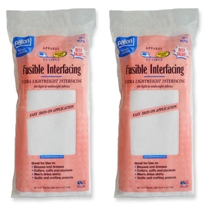 Pellon 15 inches x 3 yards White Fusible Interfacing, 2 Pack - Picture 1 of 2