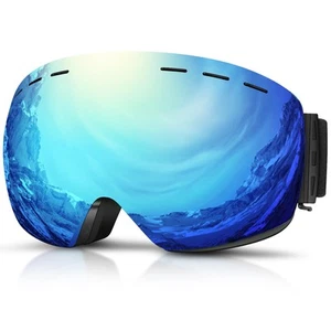 Ski Goggles Men Women Snowboard Goggles Over Glasses OTG Anti Fog Snow Goggle... - Picture 1 of 6