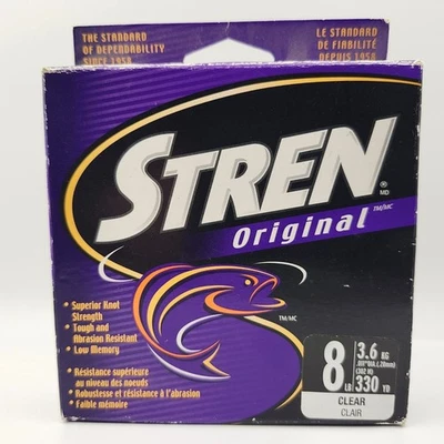 Stren Original Monofilament Fishing Line 8LB 330YD Clear SKRB-A0080 - Image 1 of 3