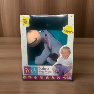 RARE NEW SEALED FISHER PRICE WINNIE THE POOH BABY'S FIRST FRIEND "EEYORE" PLUSH - Picture 1 of 5