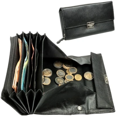 Kellnerbörse Taxibörse Gastrobörse Geldbörse Echt Leder Schwarz Arbeit Bedienung - Bild 1 von 4