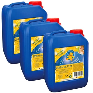 3x 2,5 Liter PUSTEFIX Nachfüllkanister Seifenblasen Spiele für bunte Blasen - Picture 1 of 3