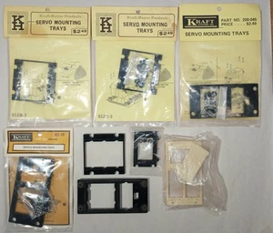 Lote De Colección R/C Servo Montaje Bandejas Kraft Hayes Nuevo De Lote Antiguo y Usado Avión Coche Barco - Imagen 1 de 6
