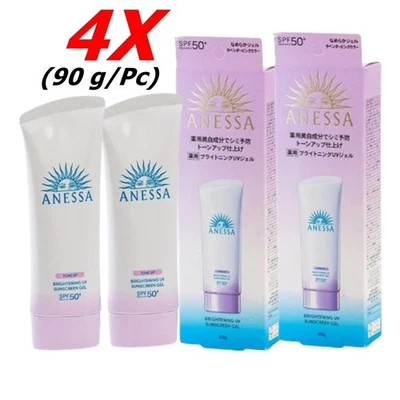 4X Gel Protector Solar UV Iluminador Anessa FPS50+ PA++++ Tonificar 90 g Foto 1 de 4