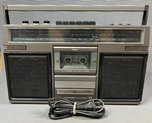 Boombox casete estéreo AM FM General Electric GE 3-5252D DE COLECCIÓN PROBADO ¡Funciona! - Imagen 1 de 18