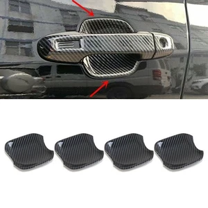 4pcs Carbon fiber Style Door Handle Bowl Cover Trim for Subaru Forester SK 19-22 - Picture 1 of 5