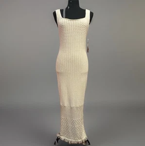 House Of Harlow Maxikleid klein gehäkelt creme Strand Date besondere Anlässe - Bild 1 von 12