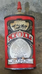 Vintage NYOIL Metall Öler Ölkanne Wm. F. Nye, New Bedford, MA - Bild 1 von 6