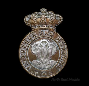 Victorian 7th Queen's Own Hussars Cap Badge - Picture 1 of 3