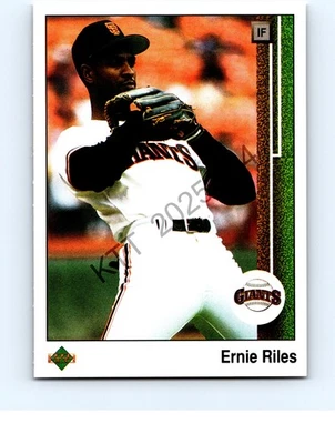 Ernie Riles #497 San Francisco Giants 1989 Upper Deck Excellent - Image 1 of 2