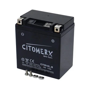 Gel-Batterie CIT YB10L-A2, 12V 11Ah Pluspol rechts DIN 51112 für Roller Motorrad - Bild 1 von 8