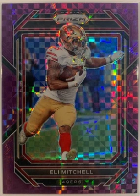 2022 Panini Prizm Purple Power Prizm /49 Elijah Mitchell Eli Mitchell #264 - Image 1 of 2