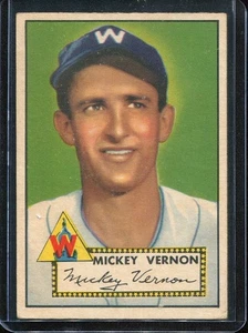 1952 Topps Baseball # 106 Mickey Vernon (VG-EX) Very Good to Excellent - Picture 1 of 2