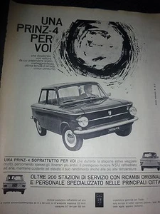 # ADVERTISING PUBBLICITA'  WERBUNG NSU PRINZ 4 - 1963  VEDI ALTRE DISPONIBILI  - Imagen 1 de 5
