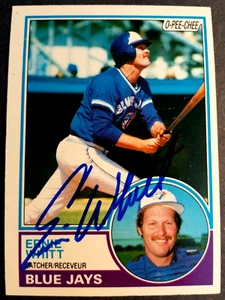 Ernie Whitt Toronto Blue Jays 1983 O-Pee-Chee #302 Autographed Baseball Card - Picture 1 of 2