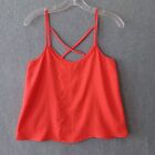 Abercrombie & Fitch Tank Top Womens XS Reddish Orange Sleeveless Tank Shirt