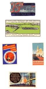 1939 San Francisco WORLD FAIR,  industry poster stamps (5)  m, hr, - Picture 1 of 1