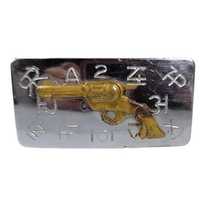 Vintage Chambers Best Co. Belt Buckle - Six Shooter Gun Pistol Western - Picture 1 of 9