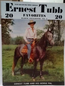 ERNEST TUBB - FAVORITOS NO. 3 / PROGRAMA SOUVENIR ORIGINAL 1945 - EN MUY BUEN ESTADO - Imagen 1 de 1