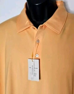 NEW Peter Millar Orange Polo Summer Comfort Men's Sz Large Wicking Stretch Crown - Picture 1 of 6