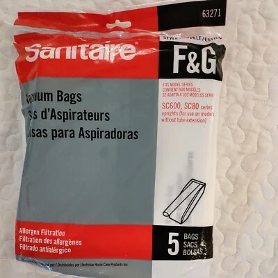 5 Eureka 63250A, 63250 Style F and G, Allergen Filtration Upright Paper Bags - Image 1 of 4