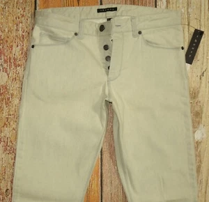$225 NEW Theory Pants Bleached Out Size W30xL32 Slim Straight Cotton Blend  - Picture 1 of 10