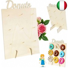 Donut Wall Stand 30 x 40 cm Wall Display Stand Wooden Doughnut Wall Mount Donut