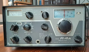 Drake R-4A Vintage Ham Radio Receiver & Instruction Manual - Imagen 1 de 8