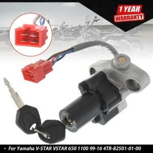 For Yamaha V-STAR VSTAR 650 1100 99-16 4TR-82501-01-00 Ignition Switch & Keys - Picture 1 of 10