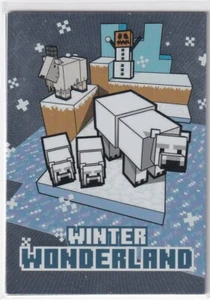 Figurine Panini Minecraft Time to Mine Trading Cards n.46 Winter Wonderland - Foto 1 di 2