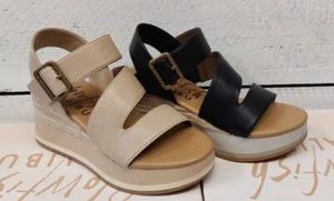 Ladies Blowfish Malibu Solly Vegan Wedge Buckle Sandals - Picture 1 of 14