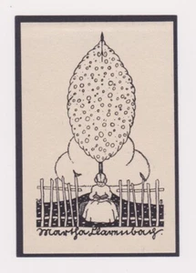 EX LIBRIS BY WILLI GEIGER GERMAN YOUNG GIRL SITTING UNDER A TREE WITH BIRD - Picture 1 of 2