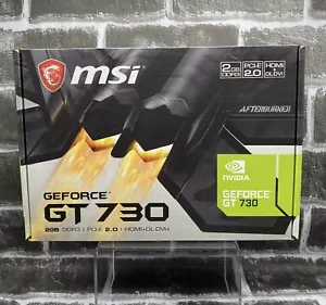MSI NVIDIA GeForce GT 730 N730K-2GD3H/LPV1 2GB DDR3 DL-DVI-D/HDMI/D-SUB - Picture 1 of 4