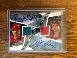 2008-09 UD SPX Hockey Lanny McDonald/Al MacInnis Winning Combos Auto 14/25