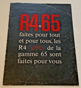 Brochure de vente RENAULT 4 - 1965 - Bel Etat. - Picture 1 of 6