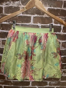NWT GAP KIDS GIRLS SKIRT I WANT CANDY LINE MEDIUM 8 TULLE FLORAL GREEN SKIRT - Picture 1 of 3