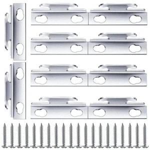 10Sets Curtain Rod Bracket Curtain Hook Accessories with Screws for Home Kitchen - Picture 1 of 7