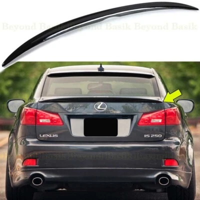 2006 07 2008 2009 2010 2011 2012 2013 LEXUS IS250 IS350 alerón negro brillante Foto 1 de 3