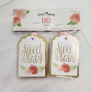 Süße Baby-Tags Geschenk-Tags Baby Dusche Dekor 25 Stück - Bild 1 von 5