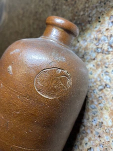 Rare Stoneware Mineral Water Bottle With Embossed Lion Mark - Picture 1 of 6