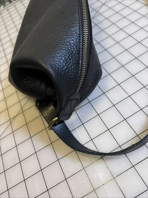 MADEWELL необходимый черный шагреневой кожи слинга через плечо сумка на молнии сумочка женщин - Изображение 1 из 4