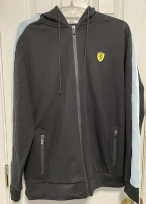 Ferrari Fluid Full Zip Hooded Sweater Black M - Image 1 of 4
