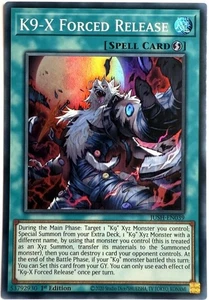 JUSH-EN039 Yu-Gi-Oh! 1st Edition K9-X Forced Release Super Rare Englisch - Picture 1 of 1