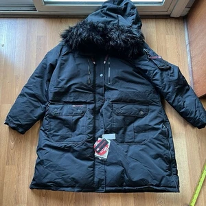 3XL Heavy Weight Brand New Canada Winter Jacket With Fur Hood - Picture 1 of 9