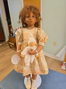 Heidi Plusczok Vinyl African American Child Doll Samantha 22" LE - Picture 1 of 13