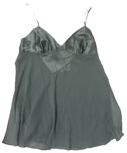 Victoria Secret Babydoll Dessous groß transparent kurze Träger grau - Bild 1 von 14