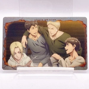 Tarjeta holográfica metálica Bertholt Annie No.28 Attack on Titan hecha en Japón anime - Imagen 1 de 4