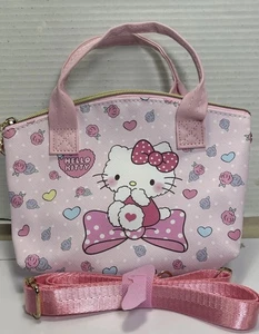 Neue Hello Kitty süße Mini Handtasche Umhängetasche, weiches PU-Leder Kuriertasche Schultertasche - Bild 1 von 9