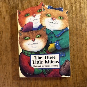 Vintage 90s 1994 Three Little Kittens Nursery Board Book By Tracey Moroney - Picture 1 of 4