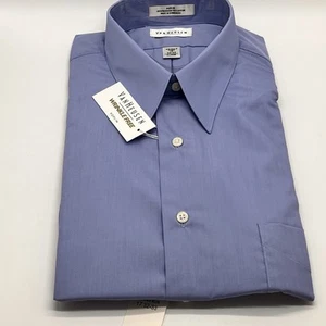 Van Heusen Men’s Button down Dress Shirt Blue XL New - Picture 1 of 10